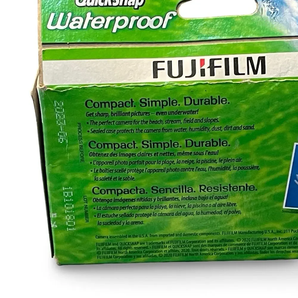 Fujifilm QuickSnap Waterproof 27 Exp Disposable 35mm Film Camera 2023 One Time